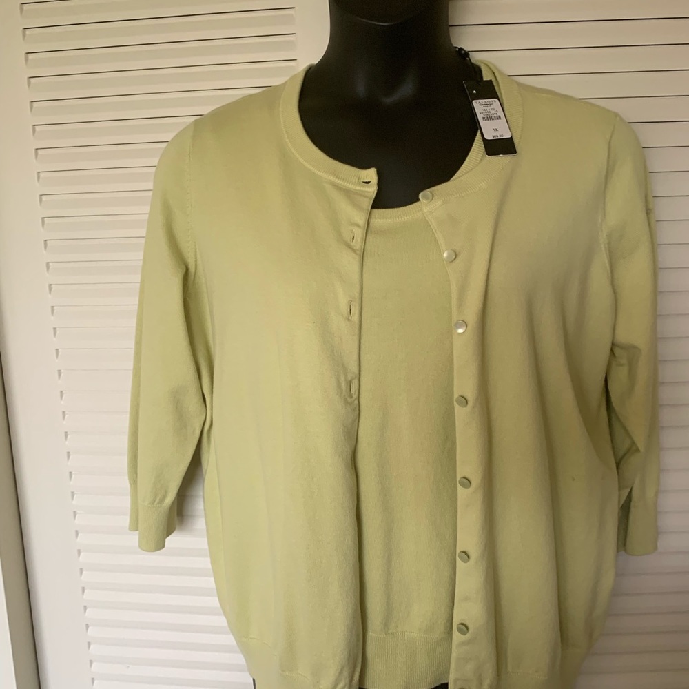 Cotton Sweater Set 75% Pima Cotton 22% Nylon 3%